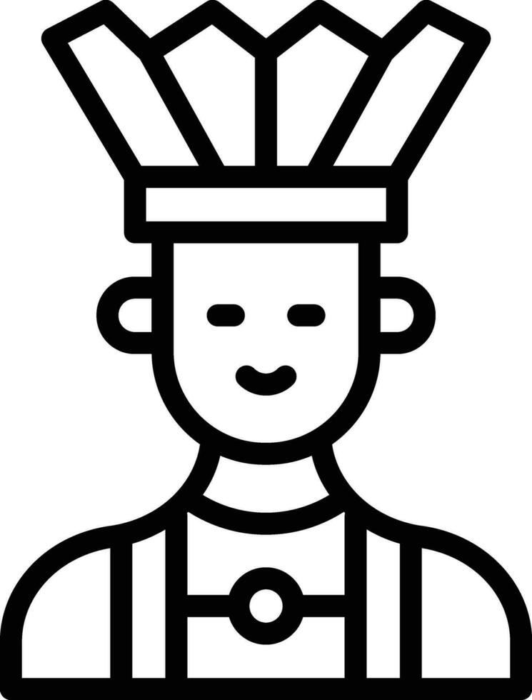 Native Indian Vector Icon