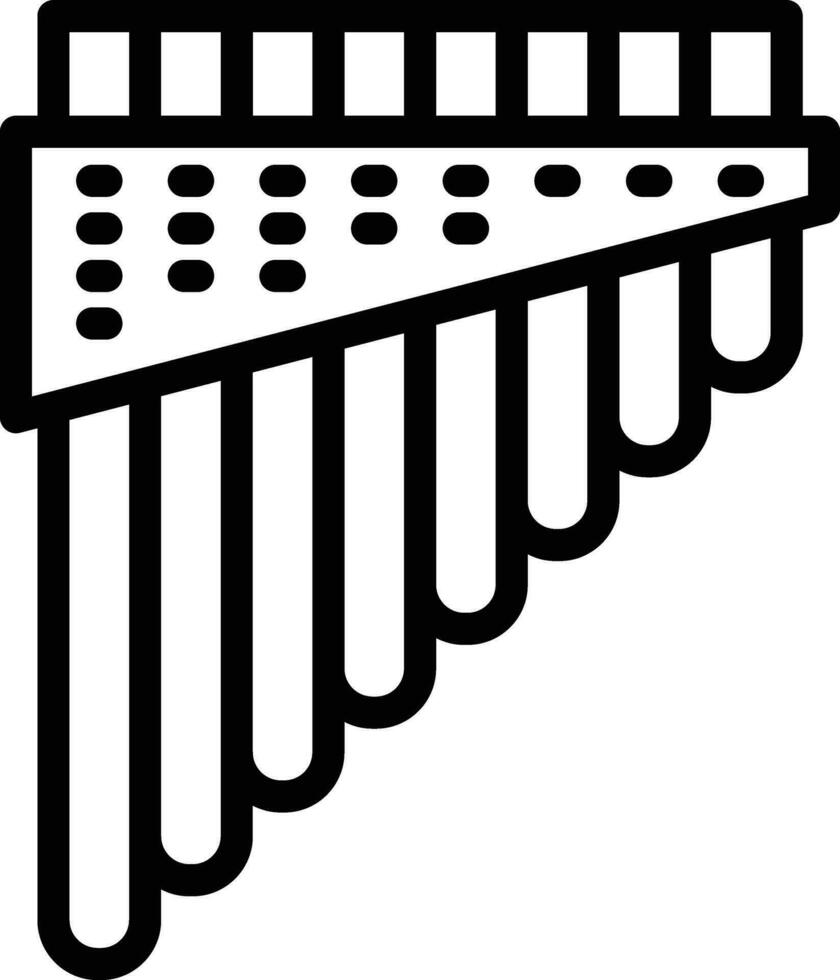 Pan Flute Vector Icon