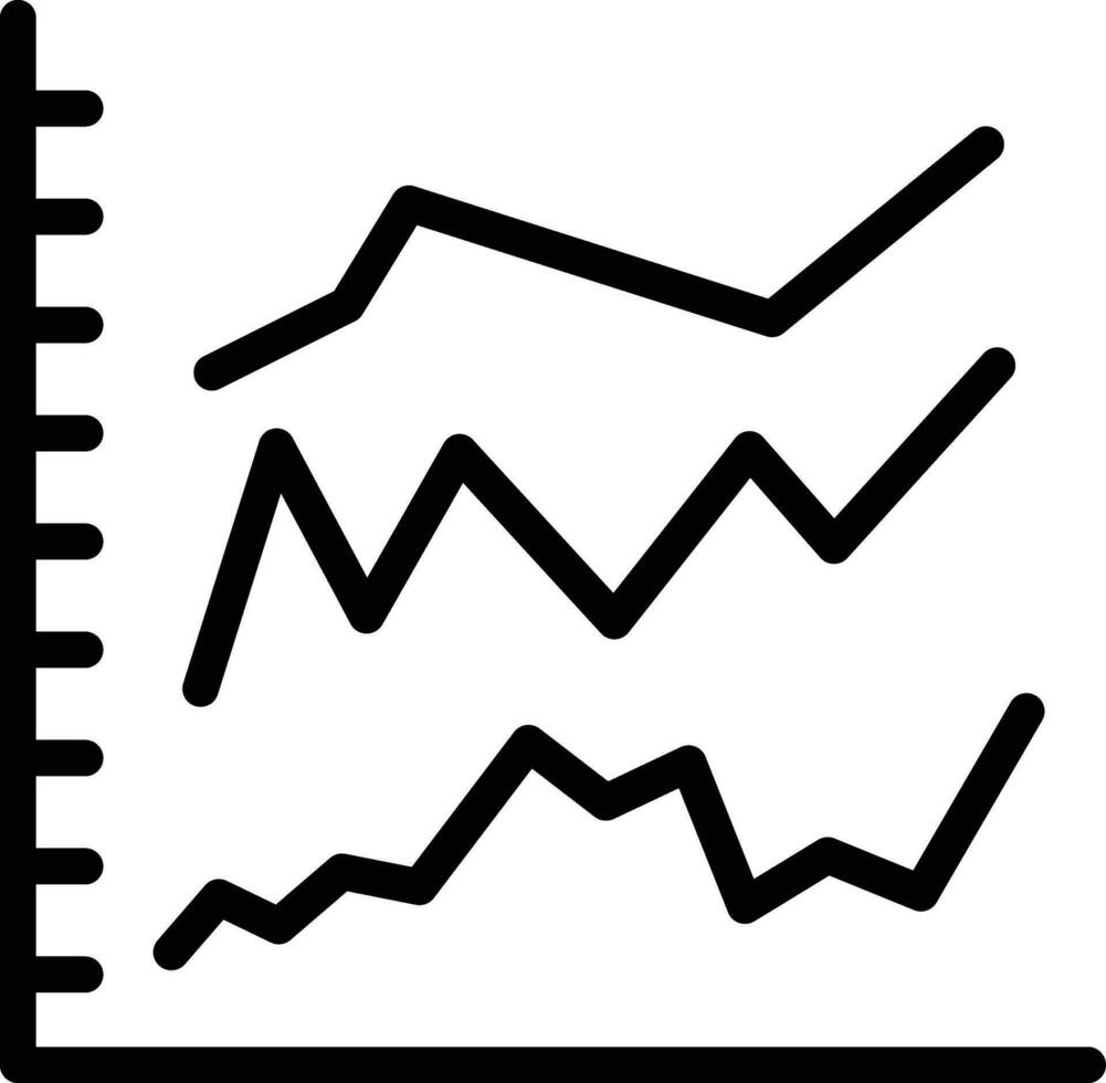 Stacked Graph Vector Icon