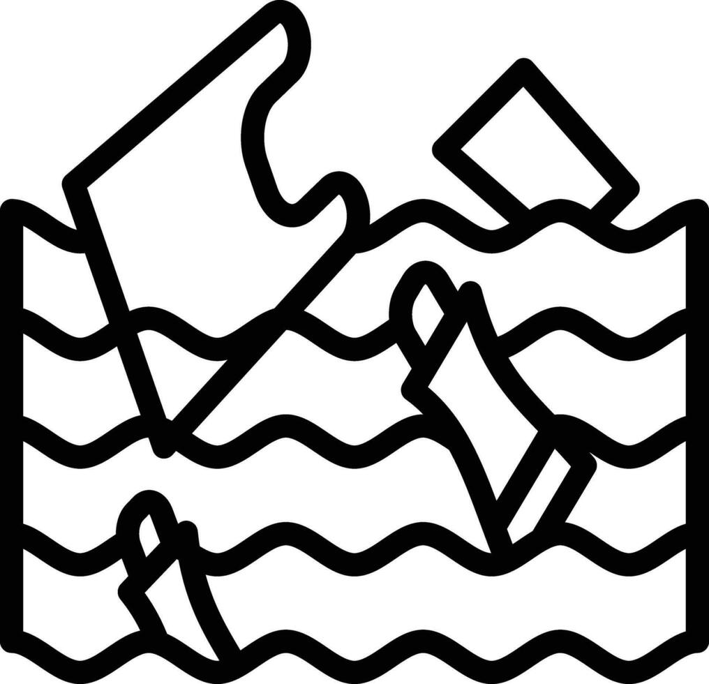 Water Pollution Vector Icon