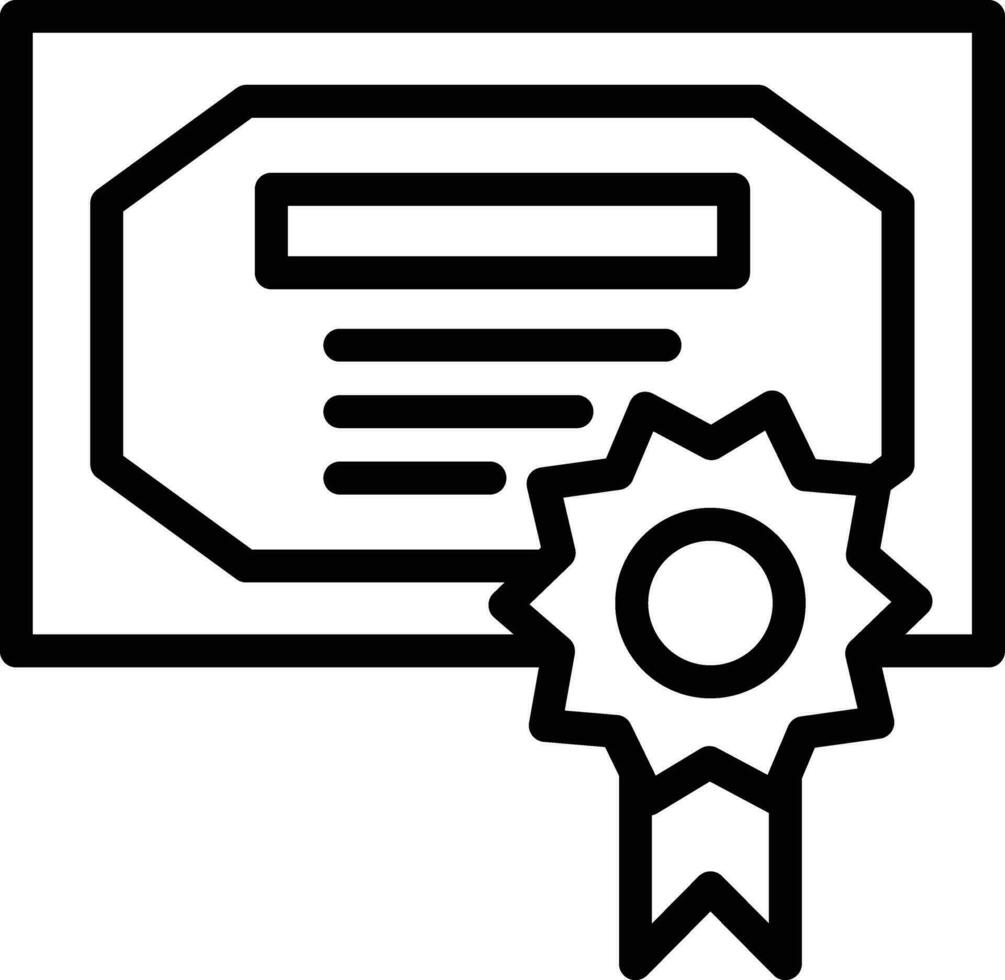 Certificate Vector Icon