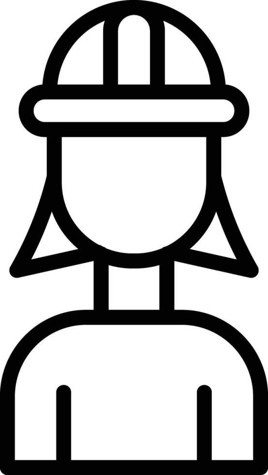 Female Engineer Vector Icon