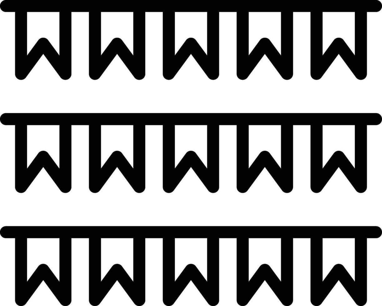 Bunting Vector Icon