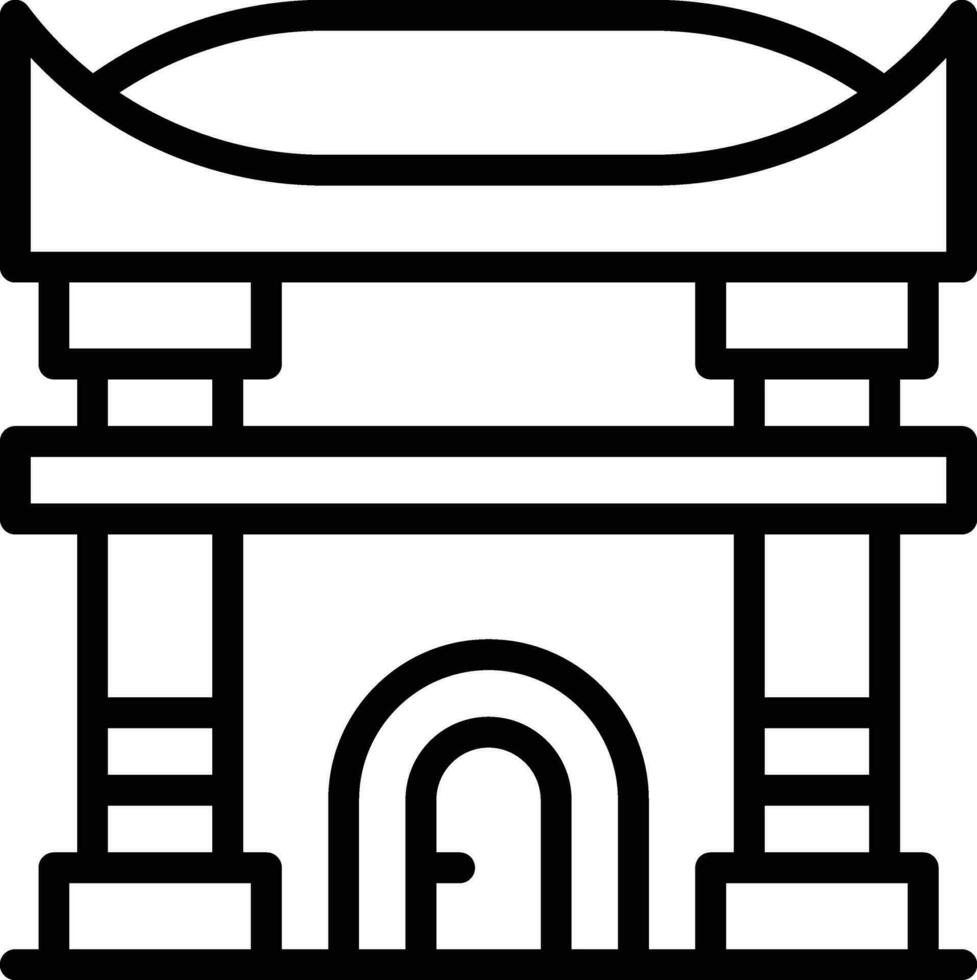 Torii Gate Vector Icon