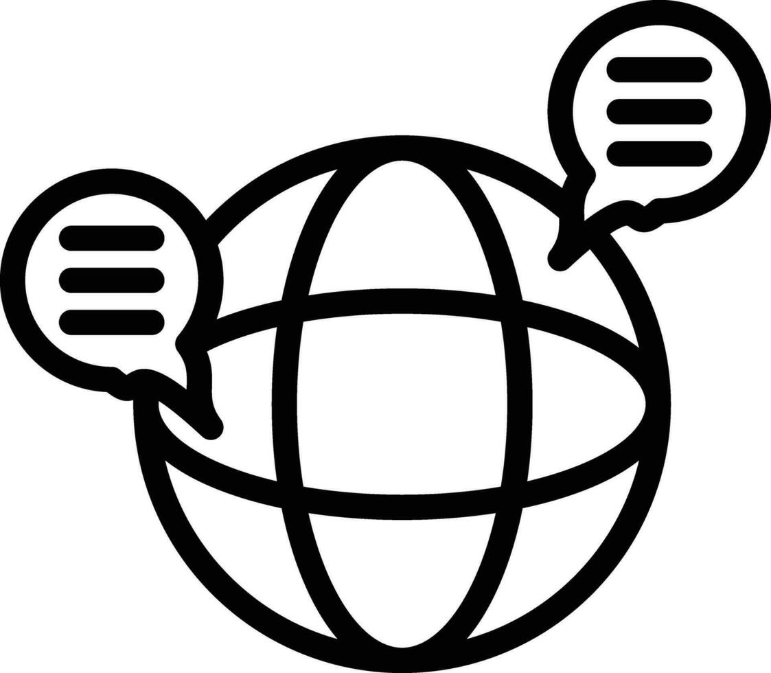 International Dialogue Vector Icon