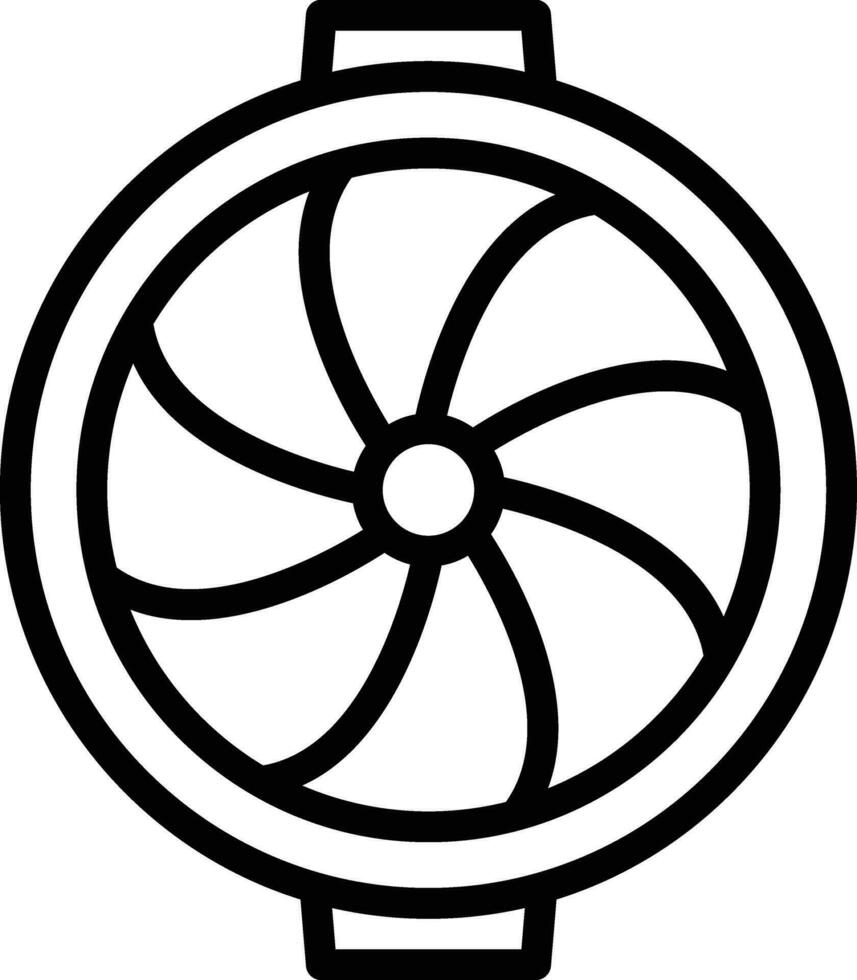 Plane Turbine Vector Icon