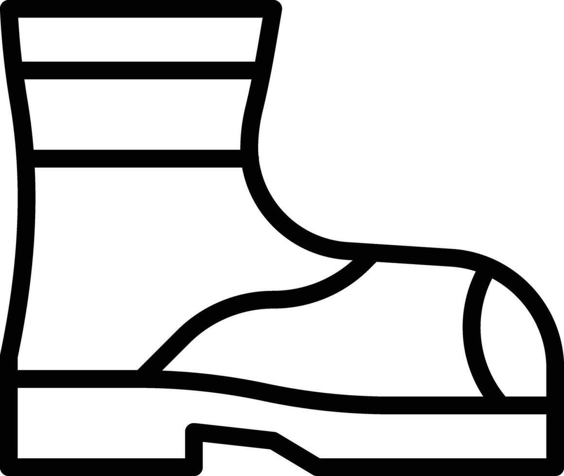 Firefighter Boots Vector Icon