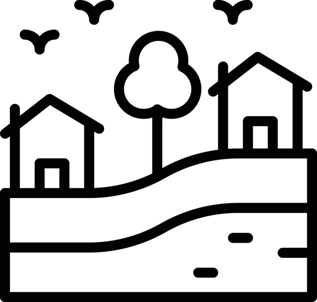 Village Vector Icon