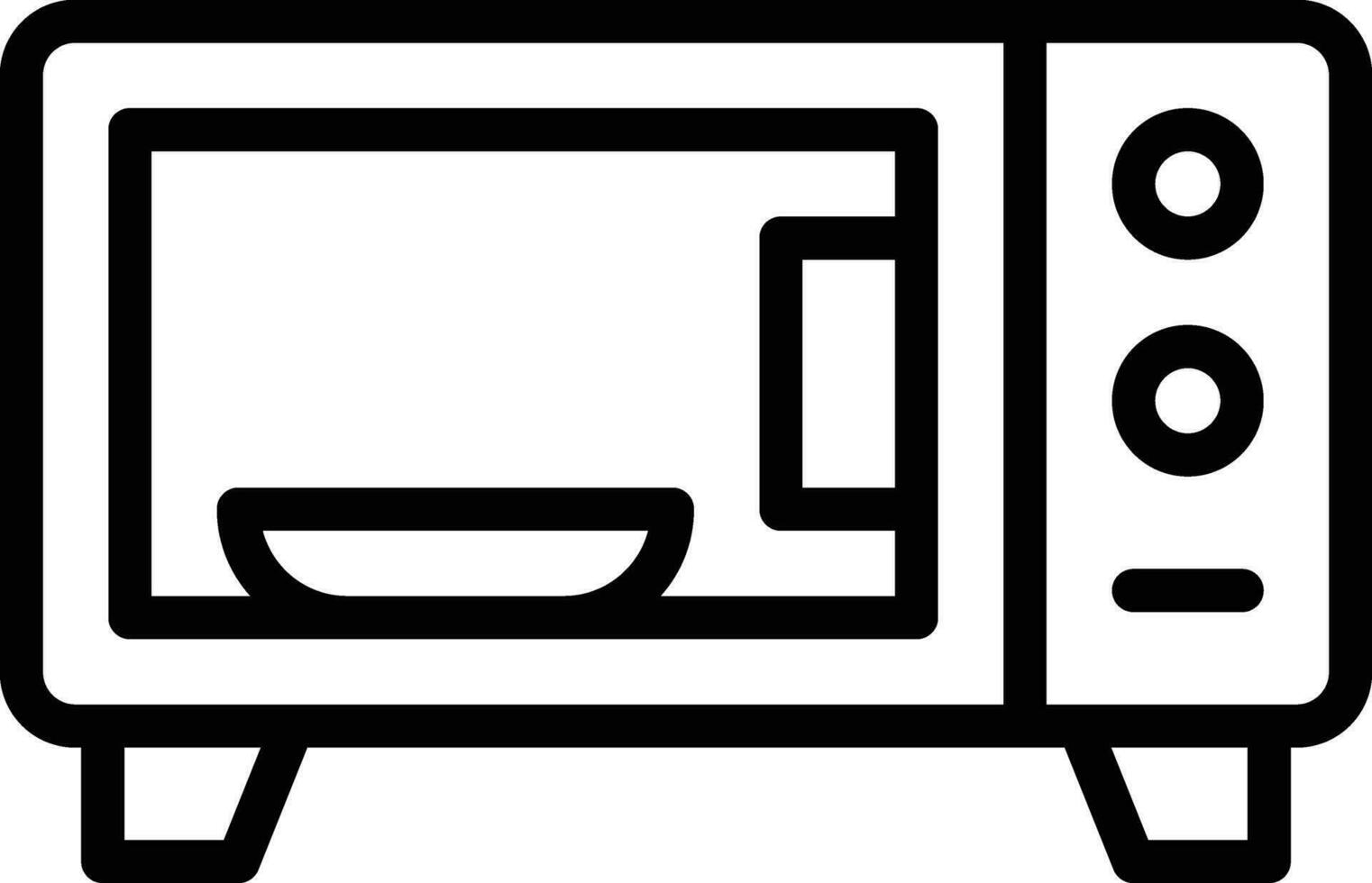 Microwave Oven Vector Icon