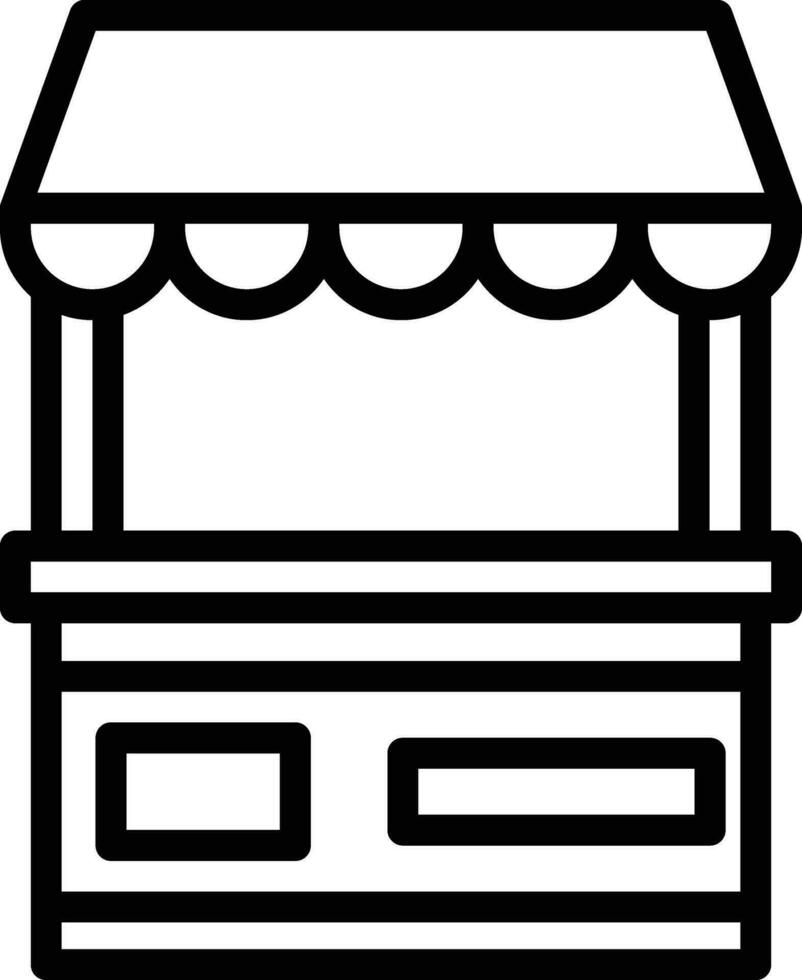 Food Stand Vector Icon