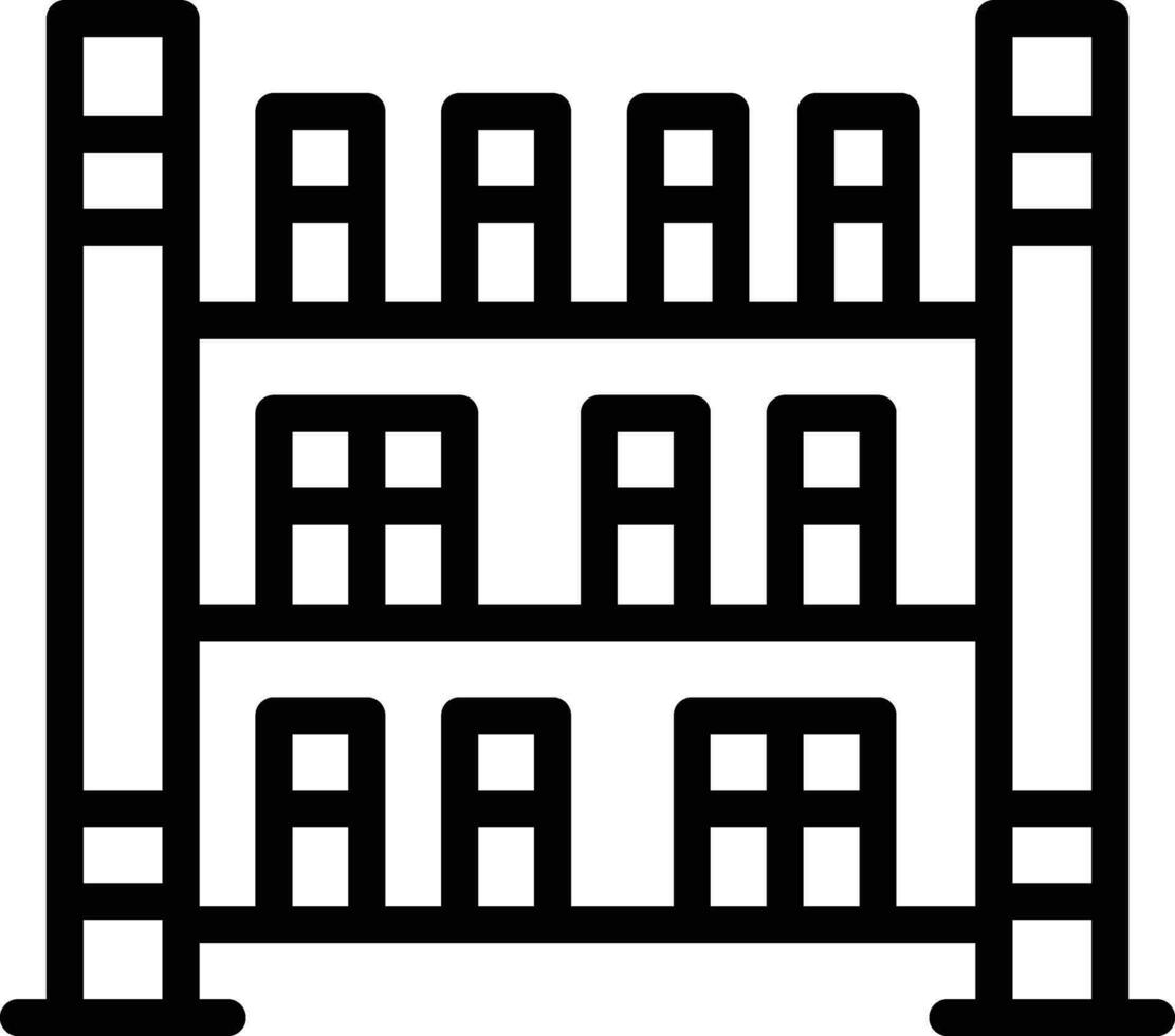 Bookshelf Vector Icon