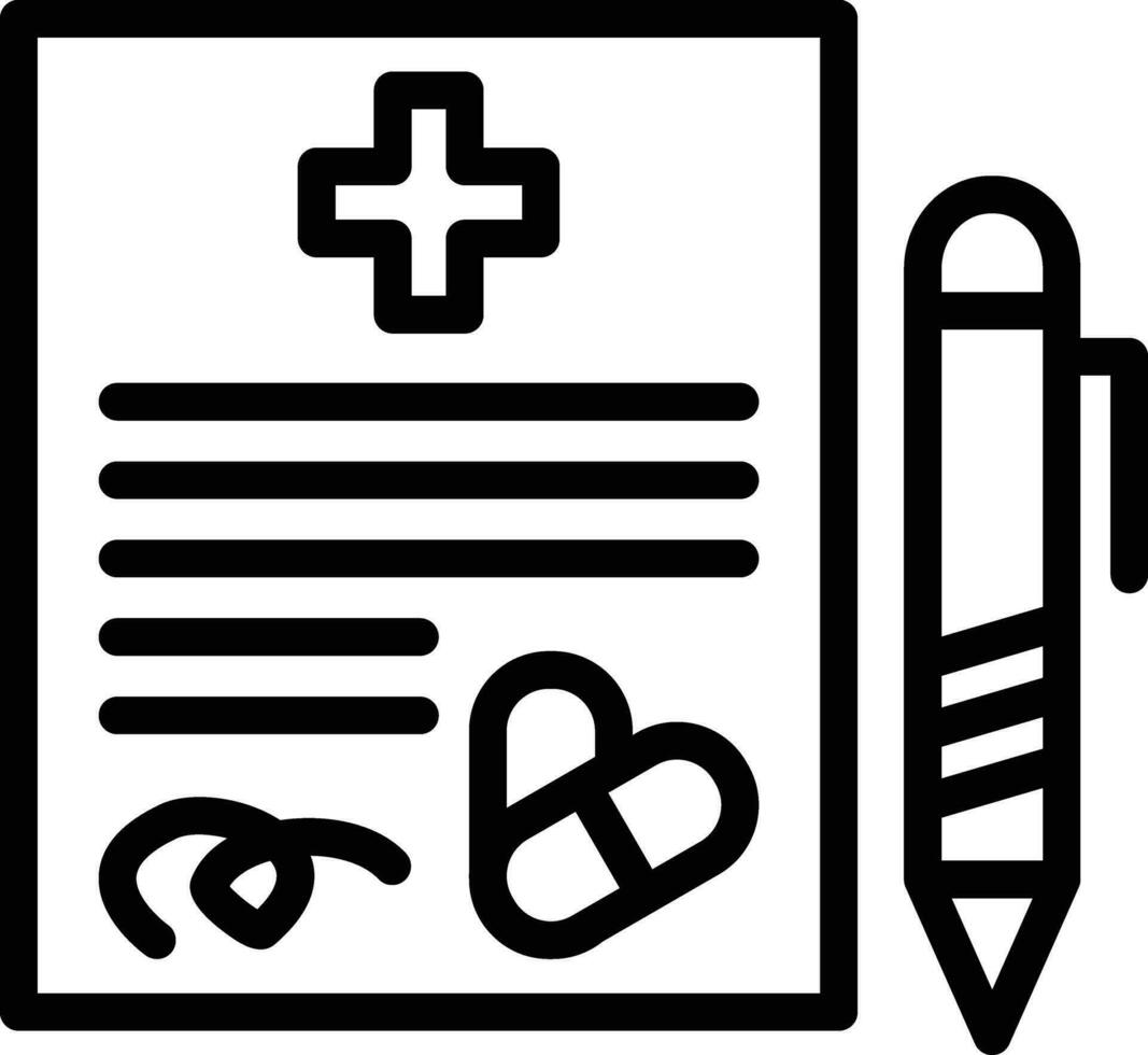 Prescription Vector Icon