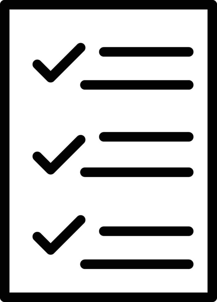 Tasks List Vector Icon
