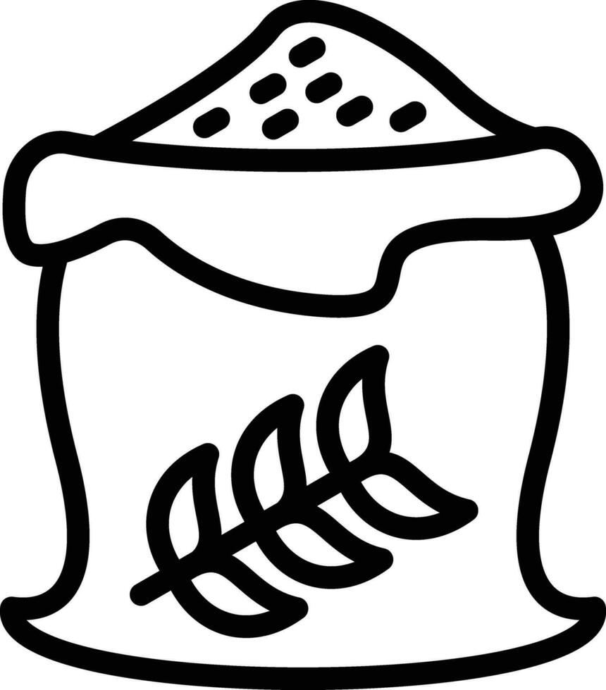 Wheat Sack Vector Icon