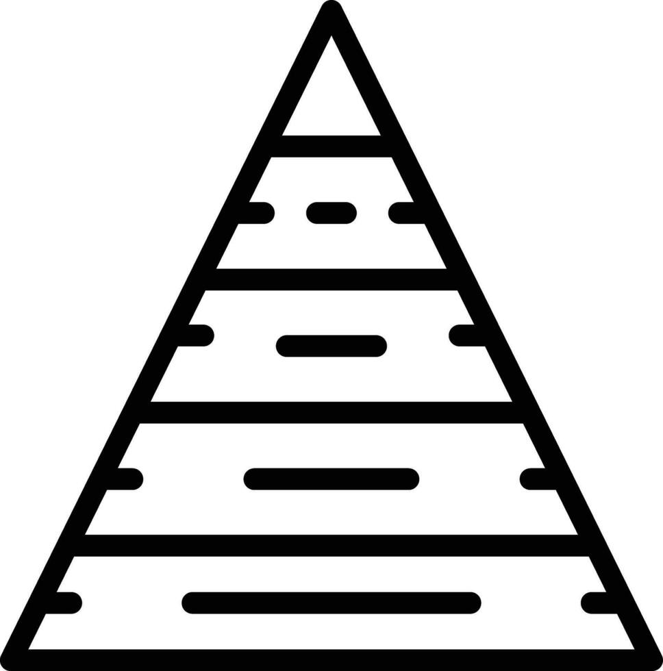 Pyramid Chart Vector Icon