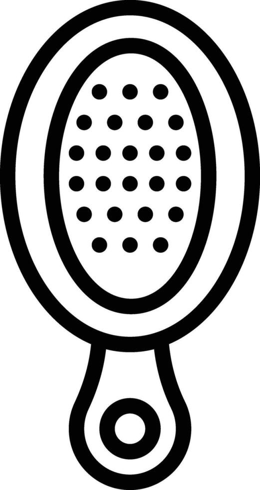 Hair Brush Vector Icon