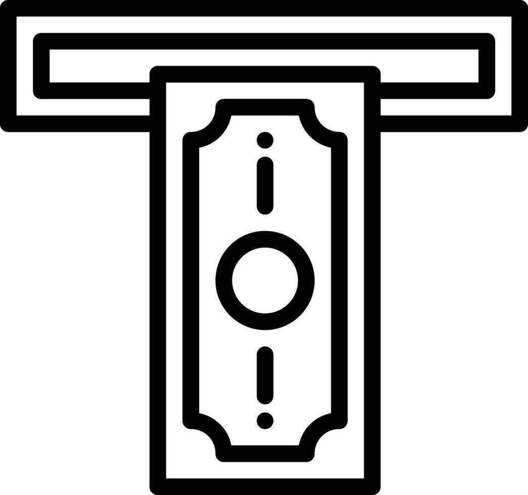 Cash Withdrawal Vector Icon
