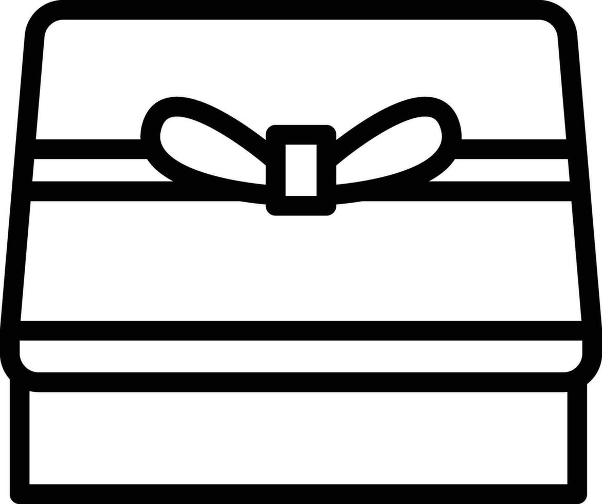 icono de vector de caja de regalo