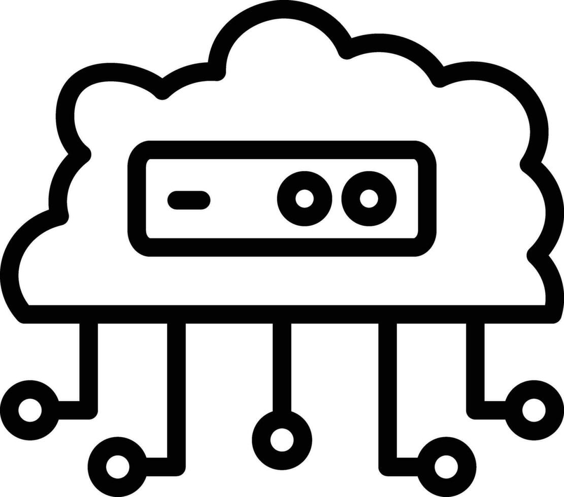 Cloud Networking Vector Icon