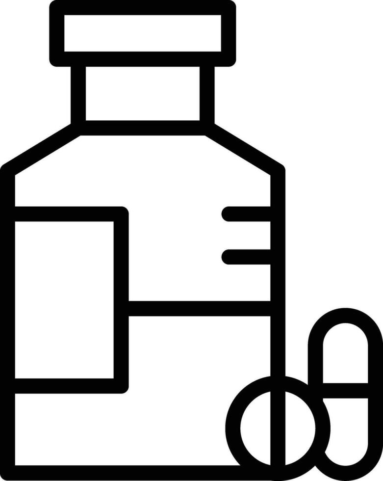 Pills Bottle Vector Icon