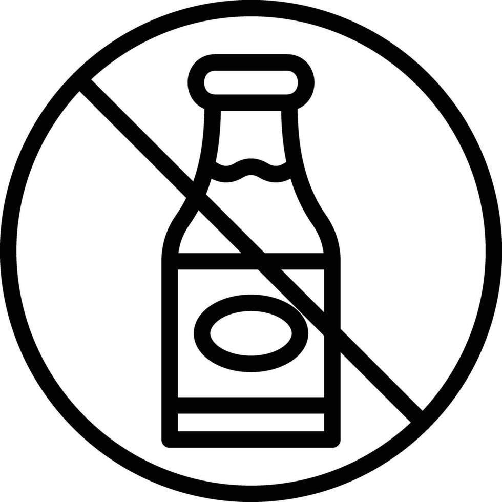 No Drink Vector Icon