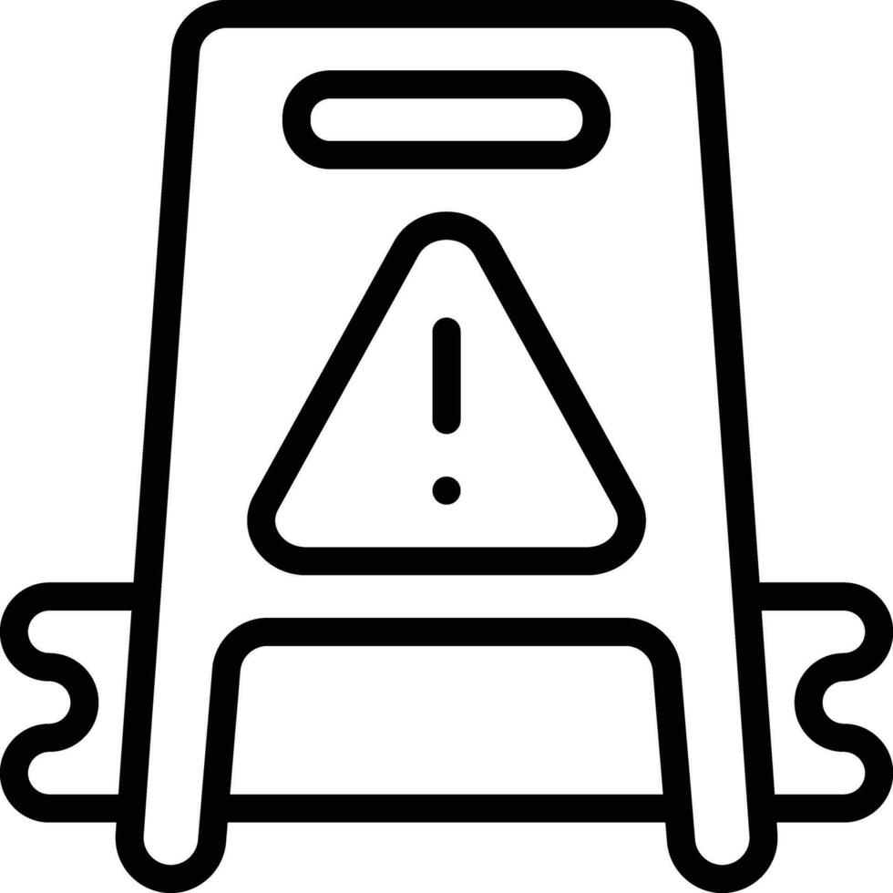 Wet Floor Vector Icon