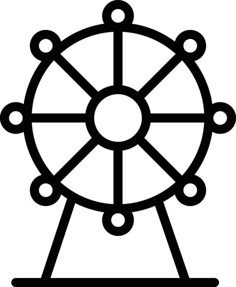 Ferris Wheel Vector Icon