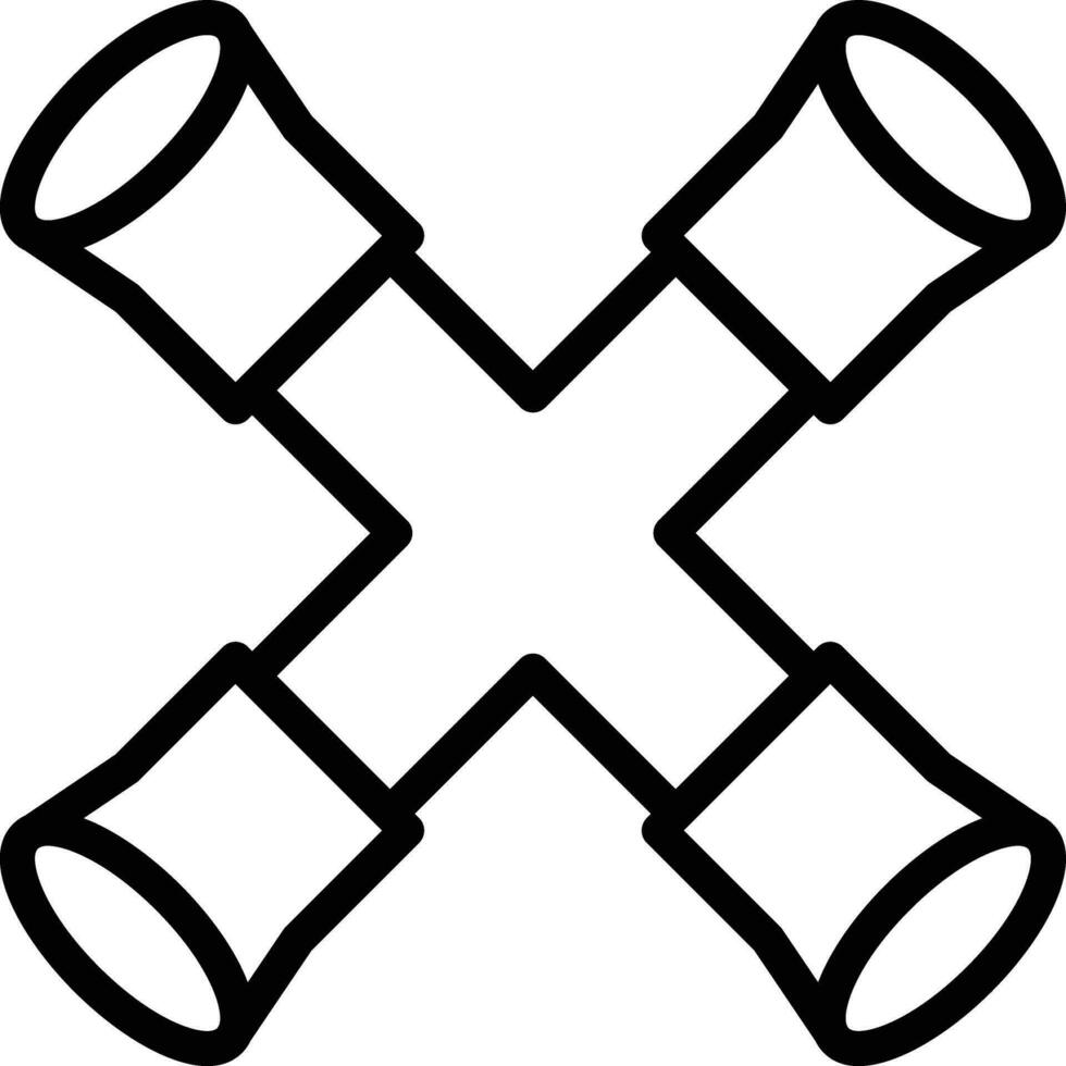Cross Wrench Vector Icon