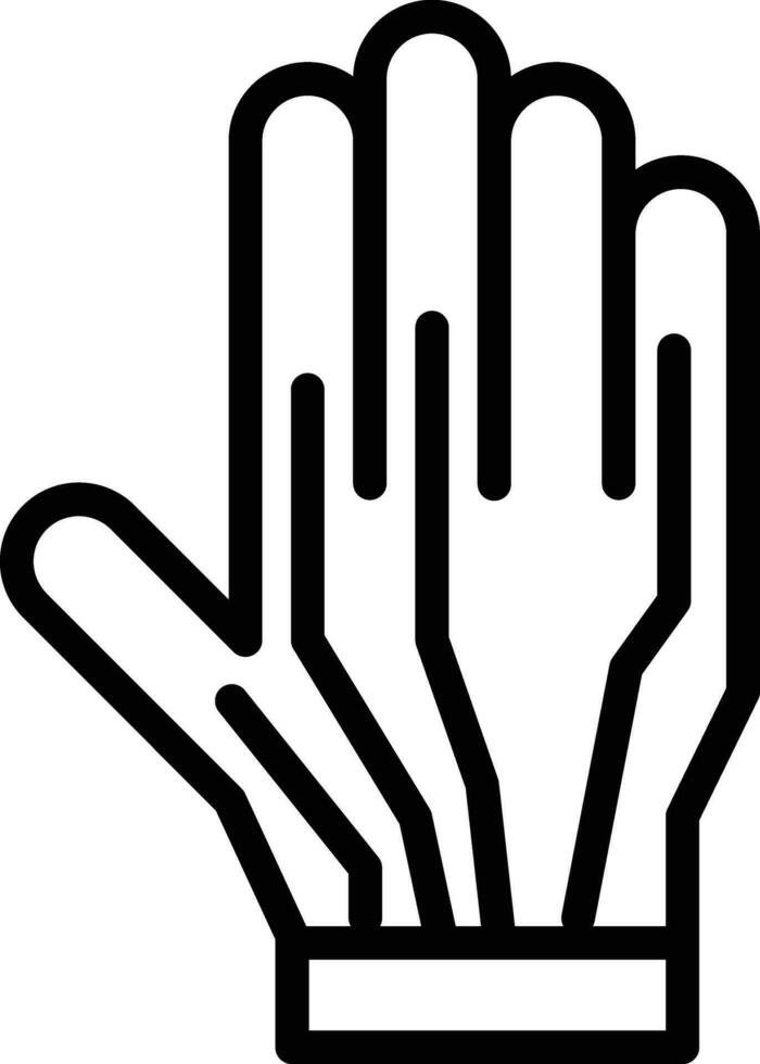 Wired Gloves Vector Icon