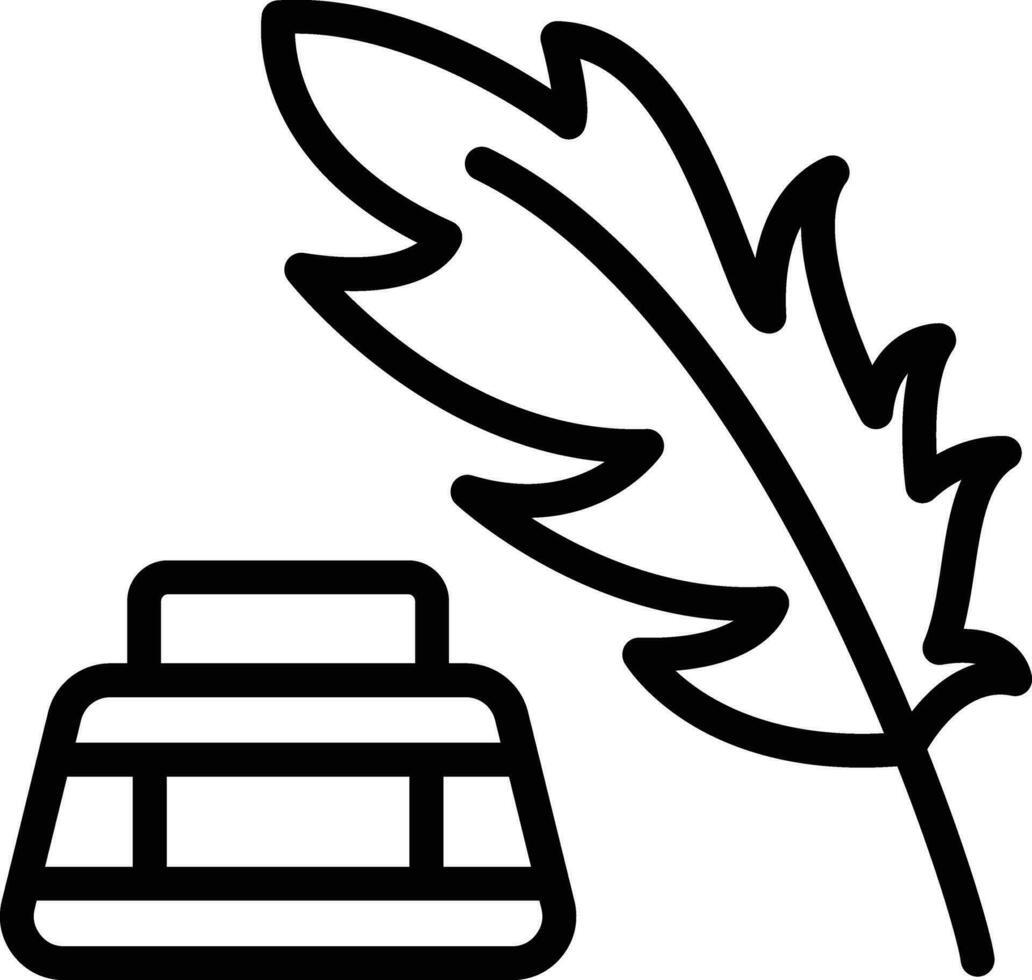 Feather Ink Vector Icon