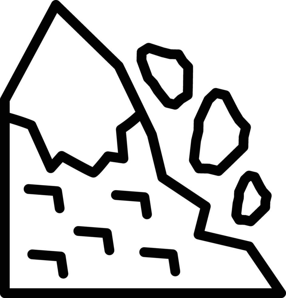 Snow Avalanche Vector Icon