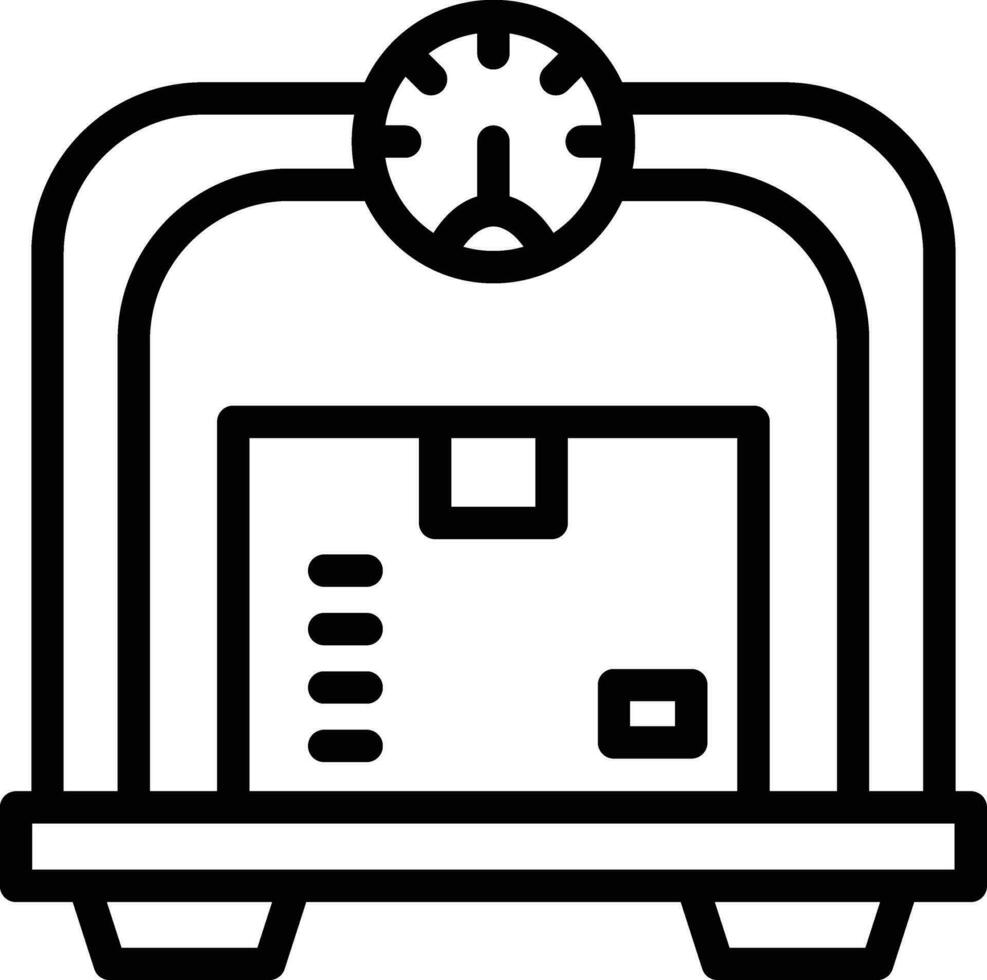 Parcel Weight Vector Icon