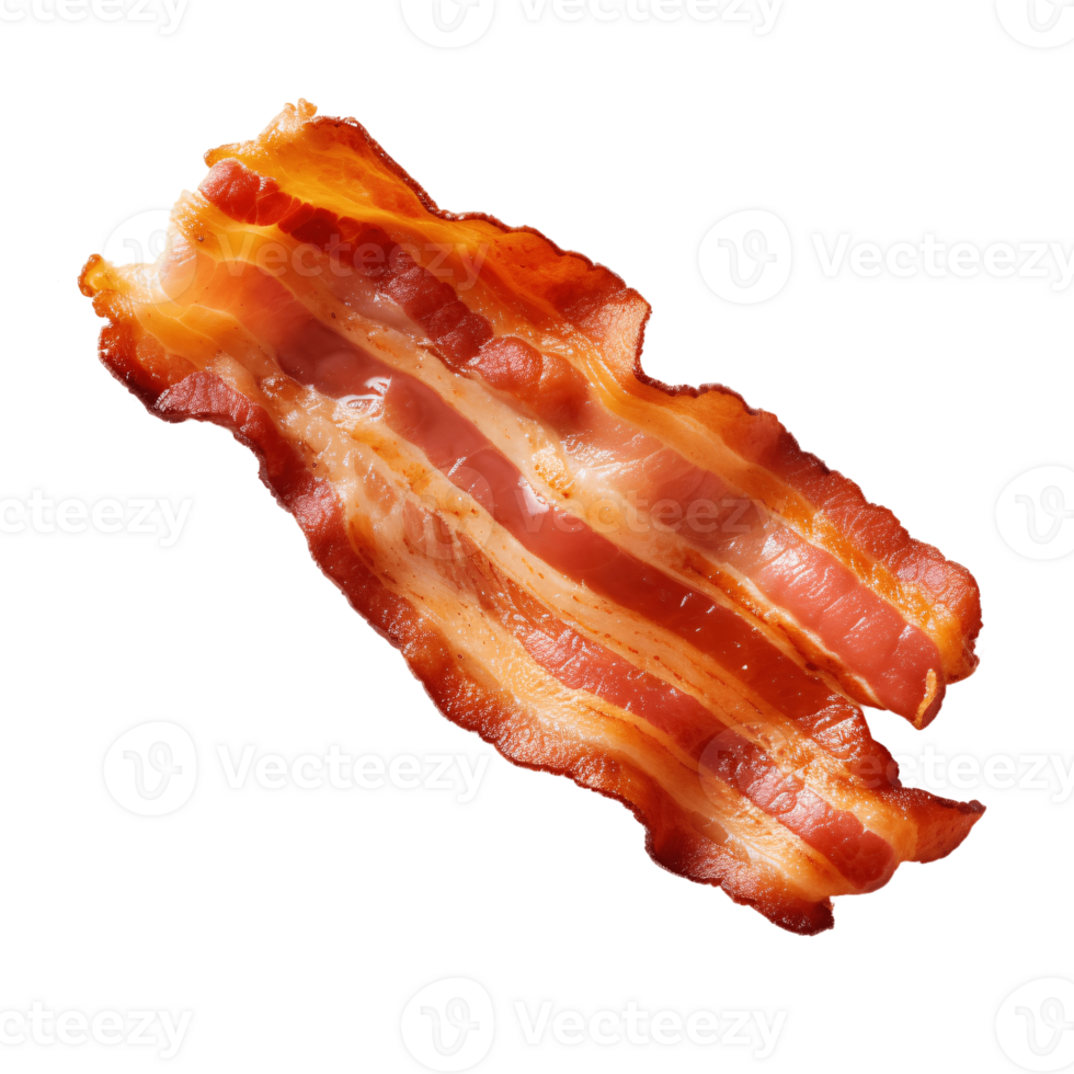 AI generated components for a hamburger bacon png