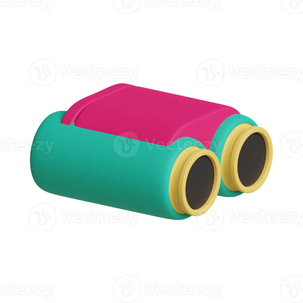 3d binoculars travel icon png