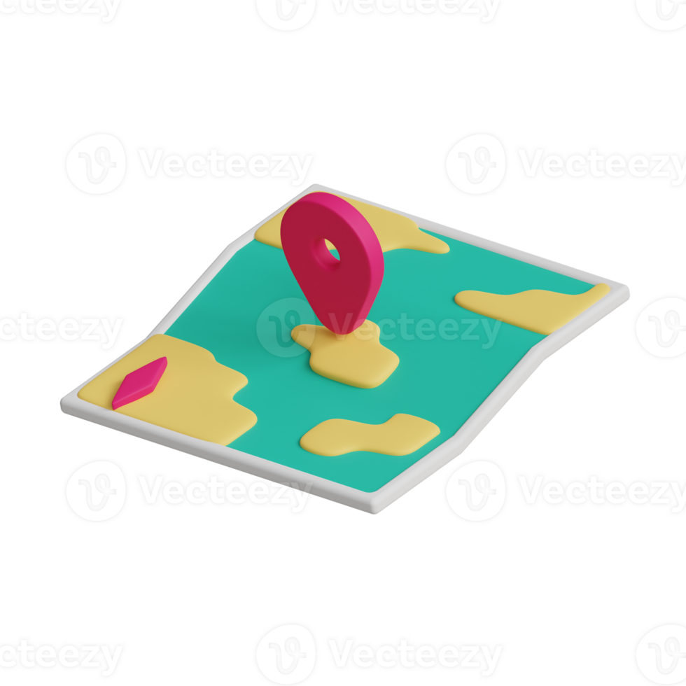 3d maps travel icon png