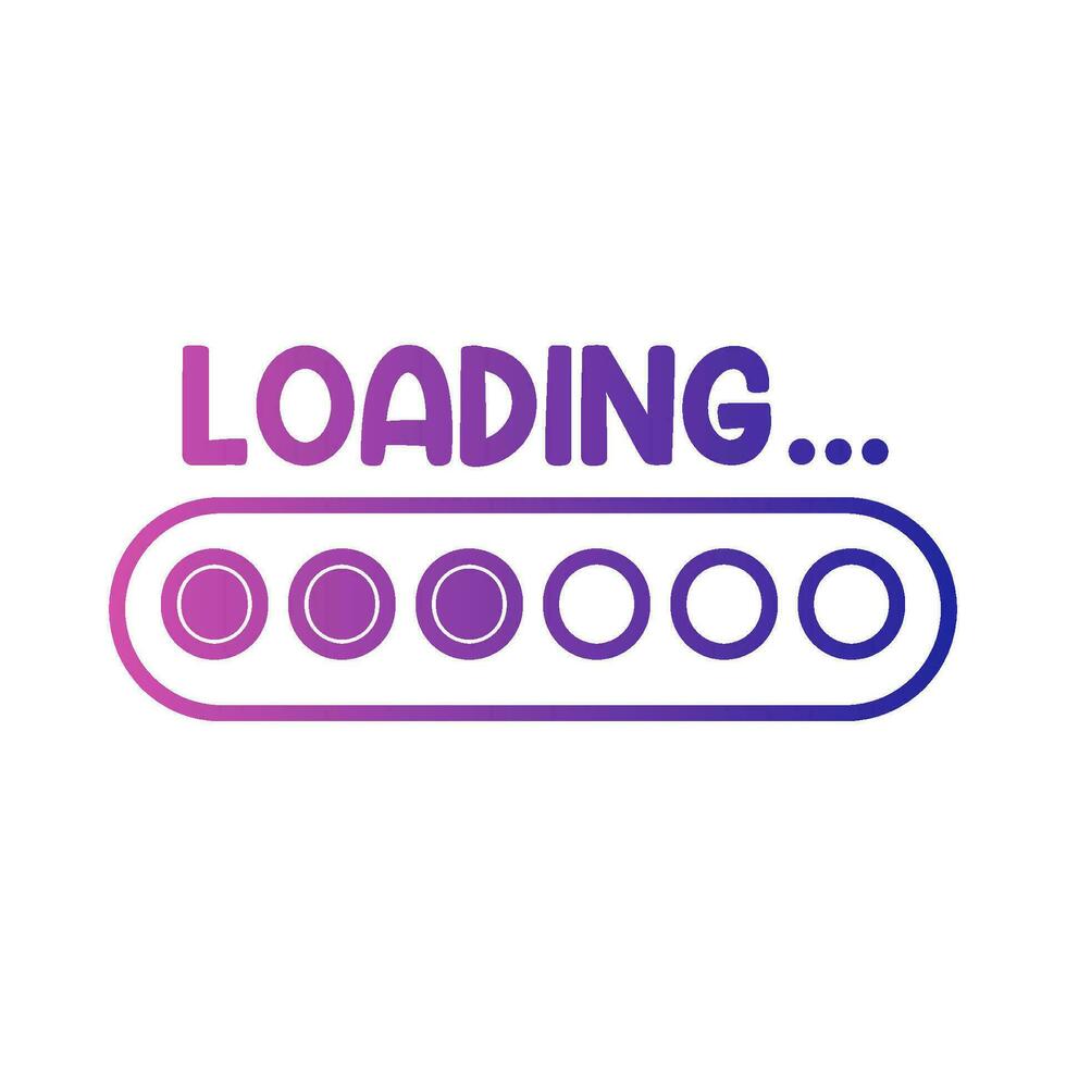progress loading illustration vector