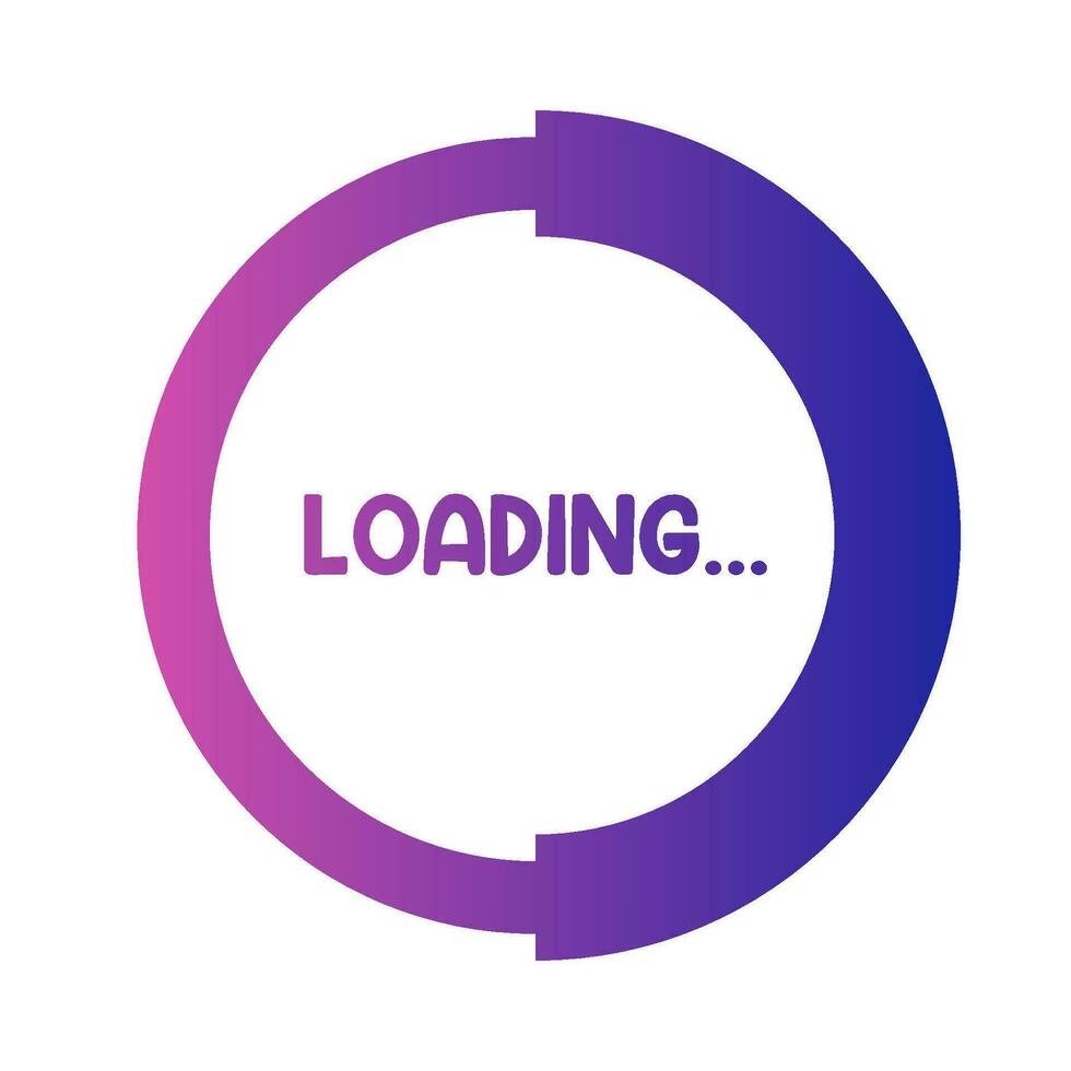 circular loading illustration vector