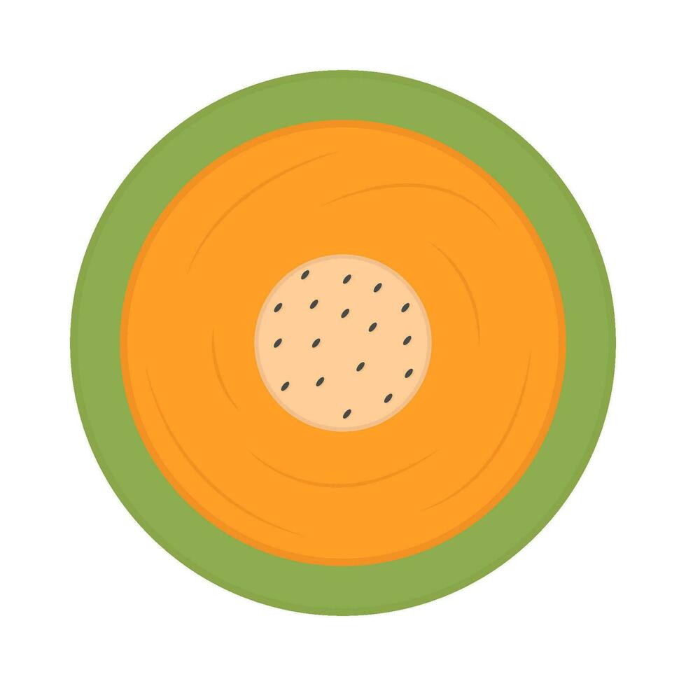 Cantalupo rebanada ilustración vector