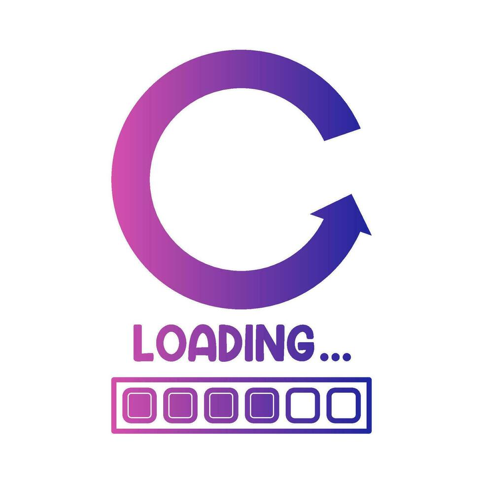 progress loading illustration vector