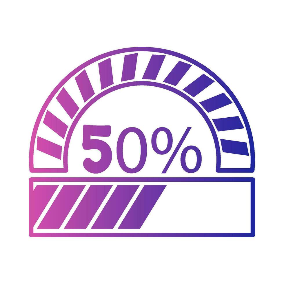 progress loading with circular loading illustration vector