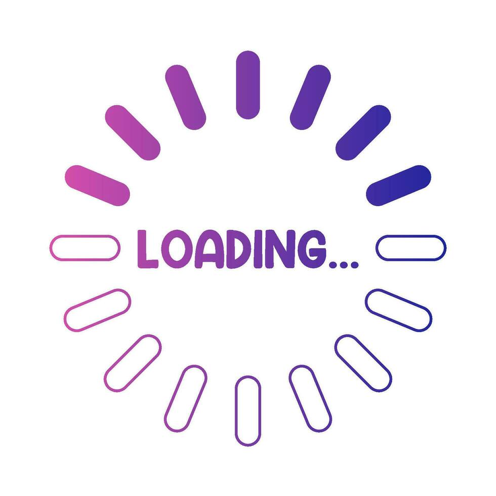 circular loading illustration vector