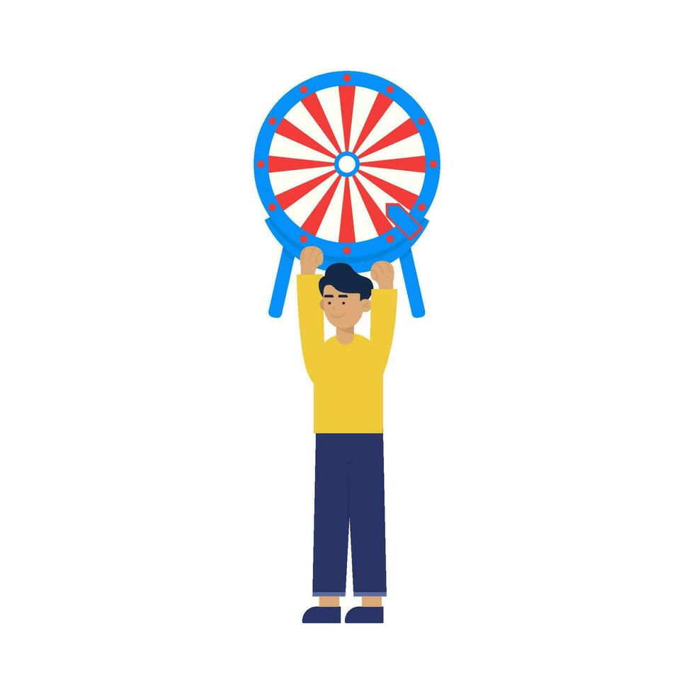 people lift spin illustration vector