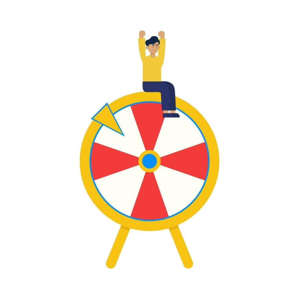 person in spin illustration vector