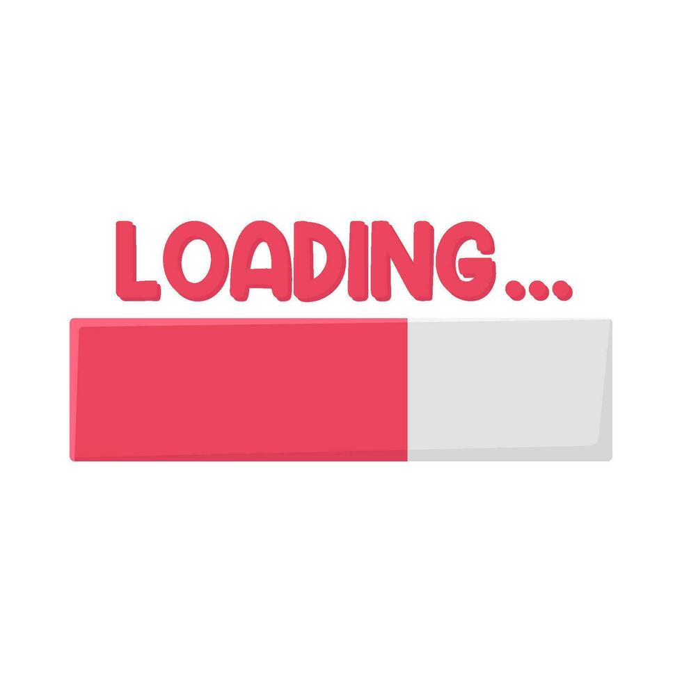 progress loading illustration vector