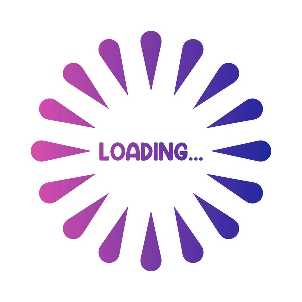 circular loading illustration vector