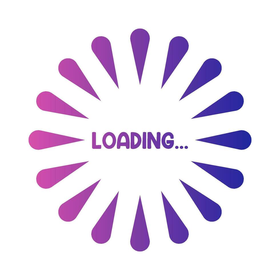 circular loading illustration vector