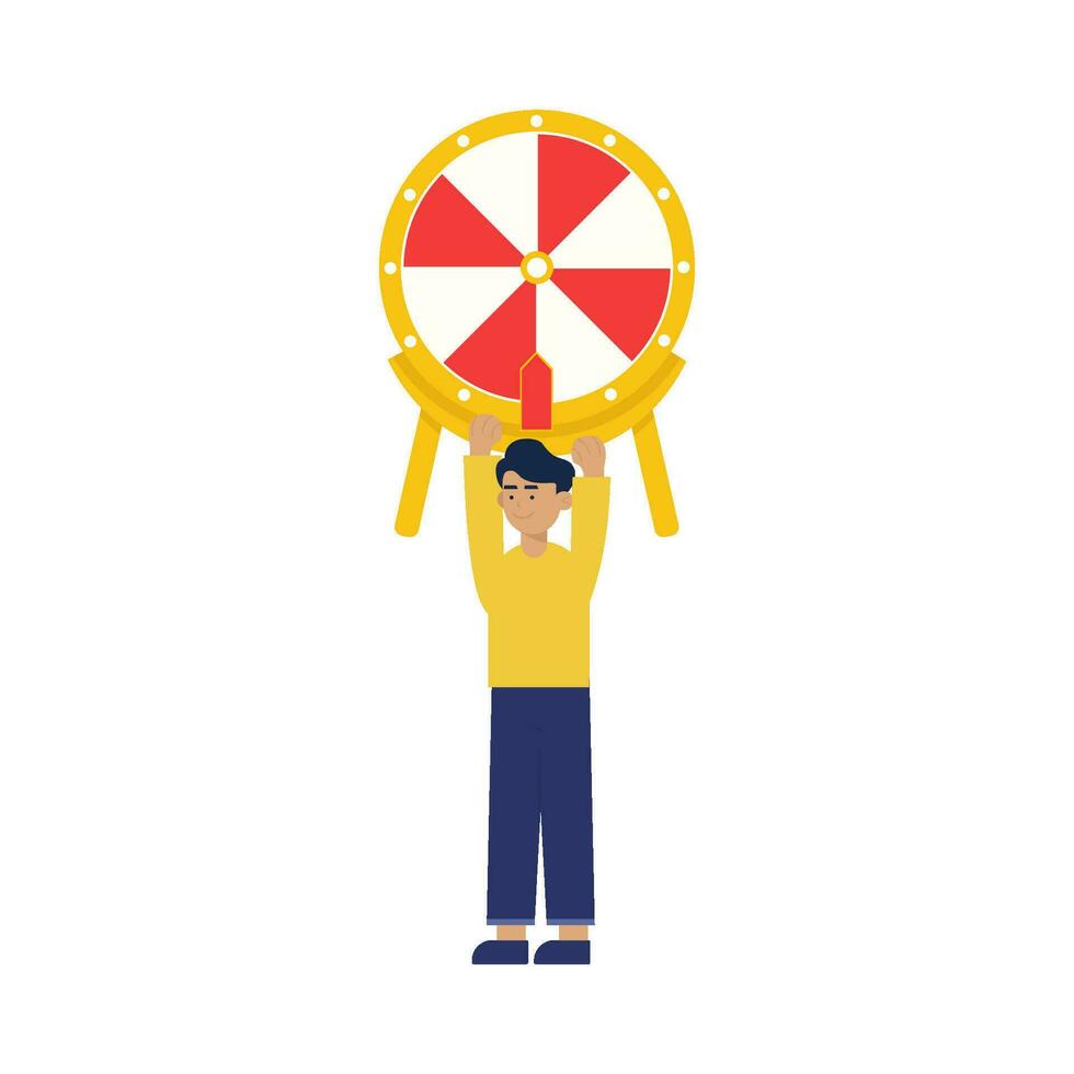 people lift spin illustration vector