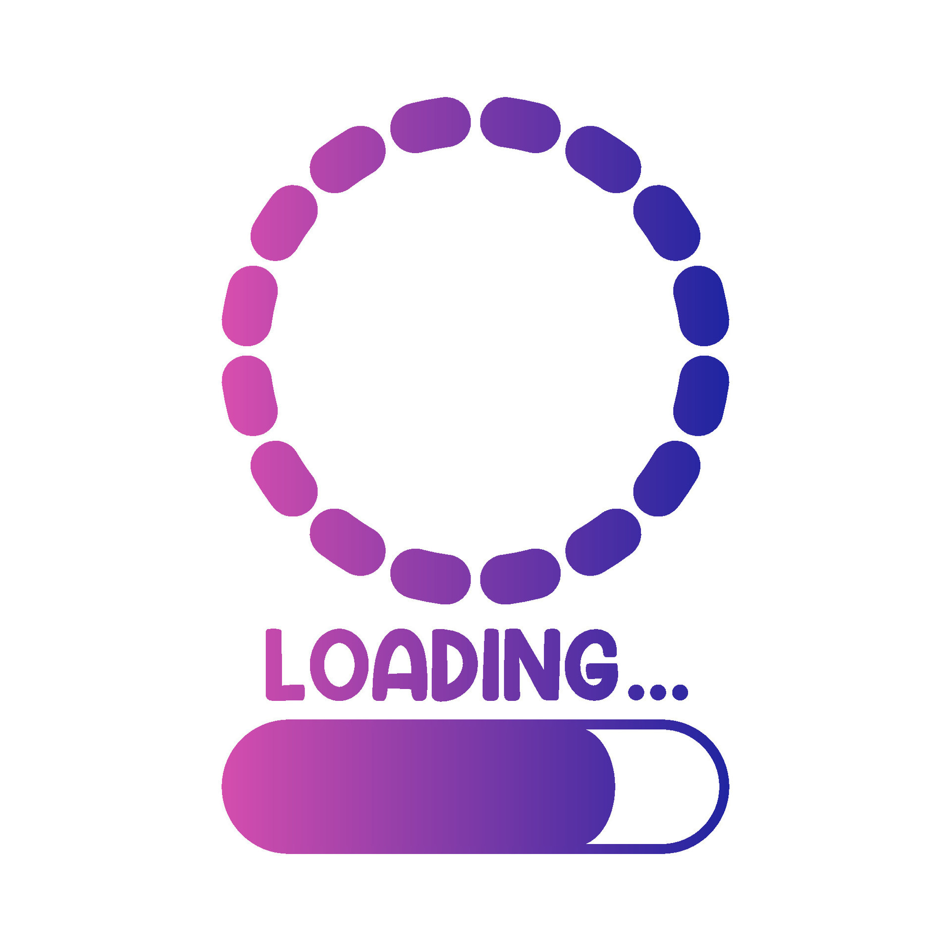 progress loading with circular loading illustration 36417495 Vector Art