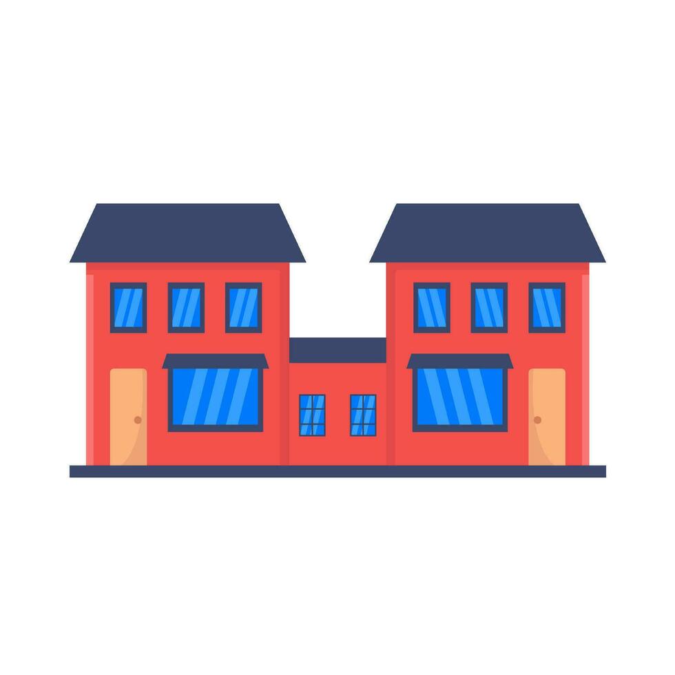 home building illustration vector