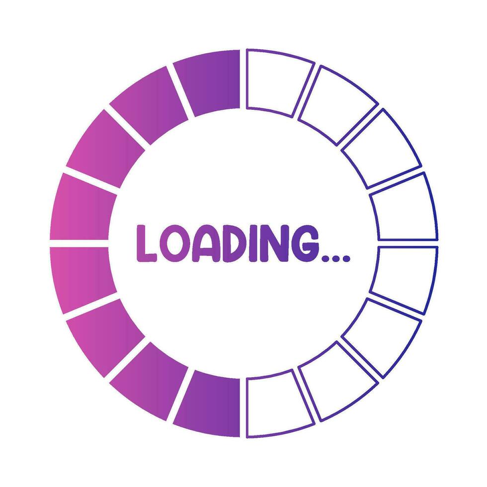 circular loading illustration vector